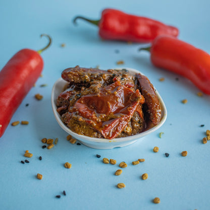 Stuffed Red Chilli Pickle